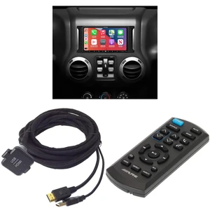Alpine i407-WRA-JK, KCU-315UH USB / HDMI Extension Cable & RUE-4360 Remote Bundle for 07-17 Wrangler Alpine i407-WRA-JK, KCU-315UH USB / HDMI Extension Cable & RUE-4360 Remote Bundle for 07-17 Wrangler