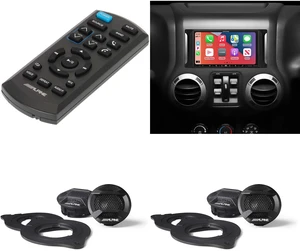 Alpine i407-WRA-JK 7in In-Dash Digital Receiver w/ (2 pair ) SPV-10TW-WRA & RUE-4360 Remote Bundle for 07-17 Wrangler Alpine i407-WRA-JK 7in In-Dash Digital Receiver w/ (2 pair ) SPV-10TW-WRA & RUE-4360 Remote Bundle for 07-17 Wrangler