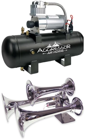 Rostra AH-D300+ Train Horn + AC-20MP 2.0-Gallon Compressor Rostra AH-D300+ Train Horn + AC-20MP 2.0-Gallon Compressor