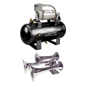 Rostra AH-D300+ Train Horn + AC-15MP 1.5-Gallon Compressor Rostra AH-D300+ Train Horn + AC-15MP 1.5-Gallon Compressor