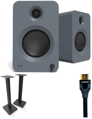 Kanto REN Matte Grey + ST28 Black + Tributaries 2m 48G HDMI TV Stereo Kit Kanto REN Matte Grey + ST28 Black + Tributaries 2m 48G HDMI TV Stereo Kit