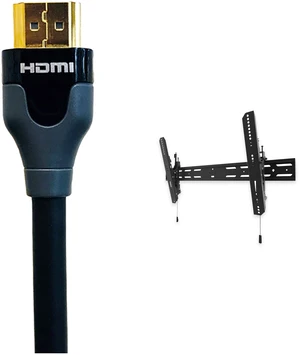 Kanto PT400 Tilting TV Mount + Tributaries 2m 48G HDMI Kit Kanto PT400 Tilting TV Mount + Tributaries 2m 48G HDMI Kit