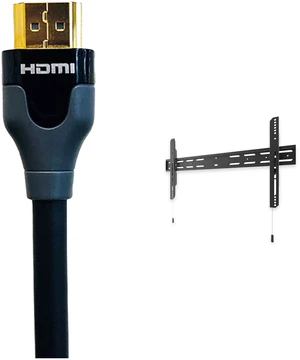 Kanto PF400 Fixed TV Mount + Tributaries 2m 48G HDMI Kit Kanto PF400 Fixed TV Mount + Tributaries 2m 48G HDMI Kit