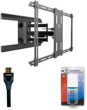 Kanto PMX660 Pro Full Motion Mount + Tributaries 3m HDMI + Screen Cleaner Kit Kanto PMX660 Pro Full Motion Mount + Tributaries 3m HDMI + Screen Cleaner Kit