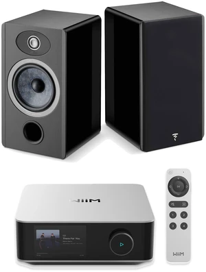 Focal Vestia No1 Black Speakers (Pair) + WiiM Amp Ultra Silver Focal Vestia No1 Black Speakers (Pair) + WiiM Amp Ultra Silver