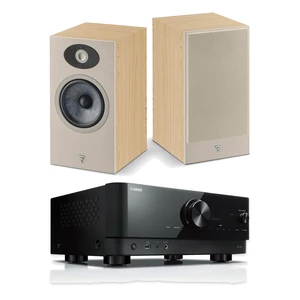 Focal Theva No1 Light Wood Speakers (Pair) + Yamaha RX-V4A Focal Theva No1 Light Wood Speakers (Pair) + Yamaha RX-V4A
