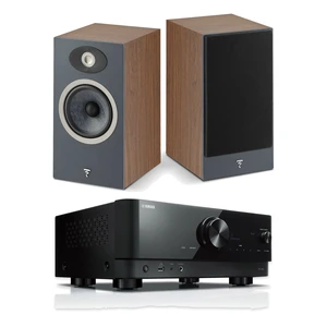 Focal Theva No1 Dark Wood Speakers (Pair) + Yamaha RX-V4A Focal Theva No1 Dark Wood Speakers (Pair) + Yamaha RX-V4A