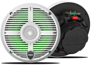 Wet Sounds RECON 6 XW-W RGB LED Recon Series 6.5" 60-Watt RMS Coaxial Speakers With White XW Grilles (Pair) Wet Sounds RECON 6 XW-W RGB LED Recon Series 6.5" 60-Watt RMS Coaxial Speakers With White XW Grilles (Pair)