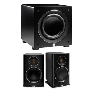 ELAC Carina BS243.4 Satin Black Bookshelf Speakers + RS500 10in Varro Reference Subwoofer ELAC Carina BS243.4 Satin Black Bookshelf Speakers + RS500 10in Varro Reference Subwoofer