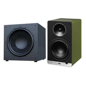 ELAC DCB61 Olive Powered Speakers + DS153 15in Debut 3.0 Subwoofer ELAC DCB61 Olive Powered Speakers + DS153 15in Debut 3.0 Subwoofer