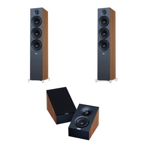 ELAC Debut 3.0 DF63 Walnut Pair + DA43 Walnut Atmos Speakers ELAC Debut 3.0 DF63 Walnut Pair + DA43 Walnut Atmos Speakers