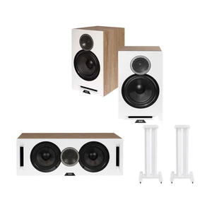 ELAC DBR62 White + DCR52 White Center + LS20 White Stands ELAC DBR62 White + DCR52 White Center + LS20 White Stands