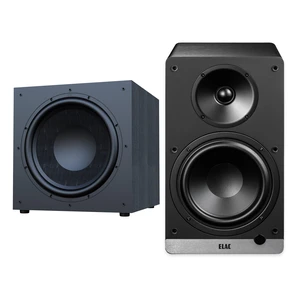 ELAC DCB61 Black Powered Speakers + DS153 15in Debut 3.0 Subwoofer ELAC DCB61 Black Powered Speakers + DS153 15in Debut 3.0 Subwoofer