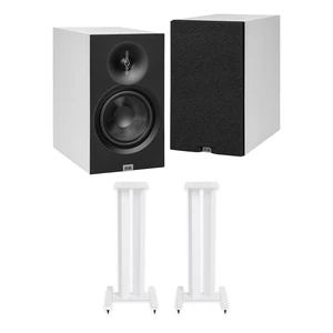 ELAC DB53 White Bookshelf Speakers + LS20 White Stands ELAC DB53 White Bookshelf Speakers + LS20 White Stands