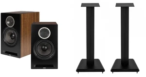 ELAC LS10-B SPEAKER STANDS And DEBUT REFERENCE DBR62 BOOKSHELVES