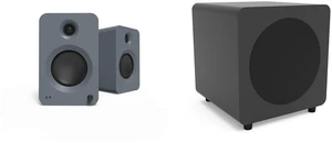 Kanto Ren Powered Speaker System (matte grey) and SUB8 Powered 8in Subwoofer (black) Kanto Ren Powered Speaker System (matte grey) and SUB8 Powered 8in Subwoofer (black)