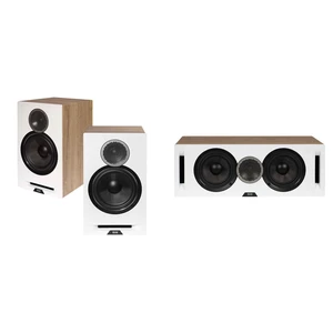 Elac DBR62-W - Debut Reference 6.5" Bookshelf Speakers - White, Pair and Elac DCR52-W - Debut Reference 5.25" Center Speaker - White Elac DBR62-W - Debut Reference 6.5" Bookshelf Speakers - White, Pair and Elac DCR52-W - Debut Reference 5.25" Center Speaker - White