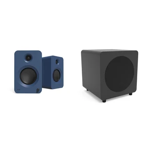 Kanto Ren Powered Speaker System (matte blue) And SUB8 Powered 8in Subwoofer (black) Bundle Kanto Ren Powered Speaker System (matte blue) And SUB8 Powered 8in Subwoofer (black) Bundle