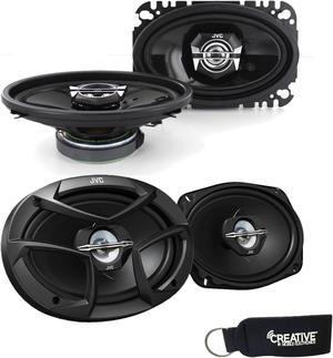 1 pair of JVC CSV4627 4x6" Speakers & 1 pair of JVC CSJ6930 6x9" Speakers For Late 90s & Early 2000s GM Compact Cars.