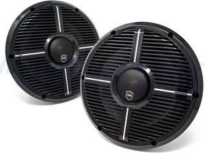 Wet Sounds REVO 10CX XW-B Black XW Grill 10 Inch Marine High Performance LED Coaxial Speakers (pair)