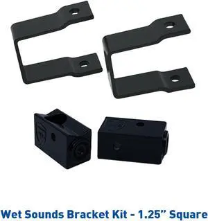 Wet Sounds Stealth Mounting Bracket Kit - Slider bracket and Square 1.25" Tube clamp