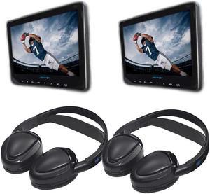 Audiovox AVX10USB Universal Seat-back DVD Video bundle with Headphones