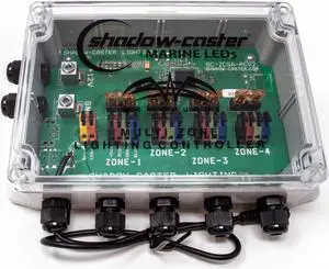 Wet Sounds/Shadow Caster Multi-Zone Black Box RGB lighting distribution case