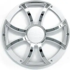 Wet Sounds REVO8XS-W-SSGRILL White w/ Stainless XS Open Style Grill for the REVO 8" Subwoofer