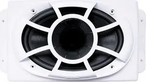 Wet Sounds REV 6x9-SM-W REV Series 6x9 HLCD w/ Surface Mountable Roto-mold Enclosure & Grille - White (pair)