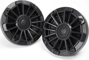 MB Quart NP1-116 Nautic Premium Waterproof 6.5 Inch Marine Speakers (black, Pair) With 3 Grill Colors Included.