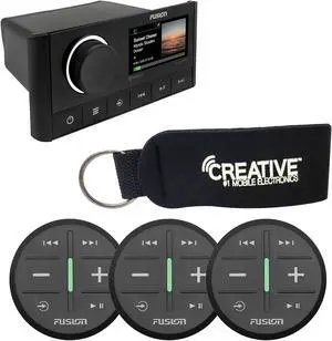 Fusion MS-RA670 Apollo Marine Entertainment System With Built-In Wi-Fi and 3 Wireless Remotes