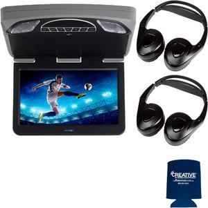 Audiovox Overhead Mobile Video MTGBAVX13 13.3" High Def System with DVD and HDMI with 2 pair of headphones