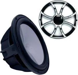 Wet Sounds REVO12HPS4-B Revo High Power 12" Subwoofer with Grill - Black Subwoofer & Black Grill With Steel Inserts