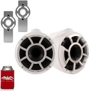 Wet Sounds for Mastercraft 2007 & Up - REV10 10" White Tower Speakers & Mastercraft Tower Adapters