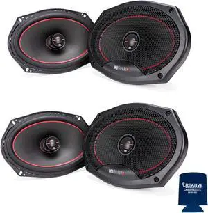 2-Pairs of MB Quart Reference RK1-169 6x9" Coaxial Speakers