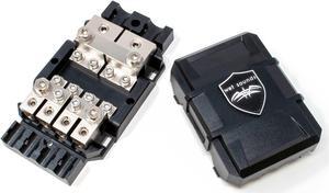 Wet Sounds WW-FUSE-DIST-BLOCK 4-Position ANL Fuse/Ground Block Combo