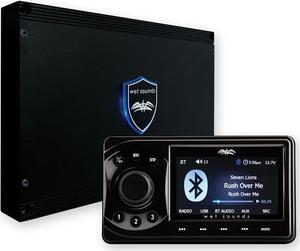 Wet Sounds WS-MC1: Marine Media System with Full-Color LCD Display, Bluetooth, 4-Zone Control