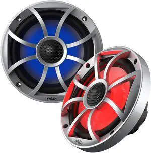 Wet Sounds OEM Replacement 65ic-S RGB Led XS-Series Silver Cone 6.5" Coaxial Speakers Pair