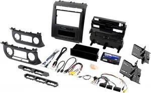 PAC RPK4-FD2101 Complete Radio Replacement Kit with Integrated Climate Controls for select 2015+ Ford F150s with 8 Disp