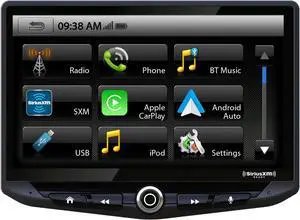 Stinger HEIGH10 UN1810 AM/FM/Audio/Video Receiver w/ 10-inch Touch Screen and Mech-less Design - Single-DIN Mounting