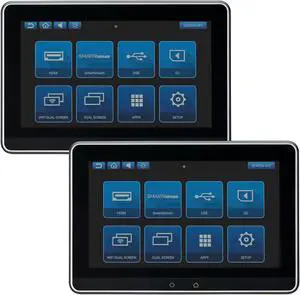 Audiovox AVXSB10MM2 Dual 10.1" Touchscreen Smart TV Digital Only Monitor Systems (No DVD)
