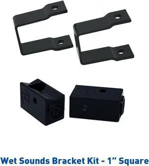 Wet Sounds Stealth Mounting Bracket Kit - Slider bracket and Square 1" Tube clamp