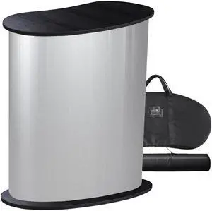 32" x 16" x 37" Portable Tradeshow Podium Table Exhibition Counter Stand Booth Fair with Wall 2 Bags