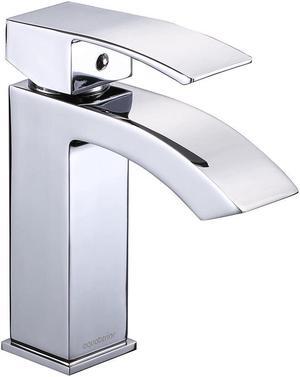 Aquaterior® Modern 1 Hole Bathroom Faucet Vanity Sink Basin 1 Handle DIY Installation Hotel CHR Aquaterior® Modern 1 Hole Bathroom Faucet Vanity Sink Basin 1 Handle DIY Installation Hotel CHR