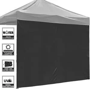 InstaHibit Universal Privacy Sidewall UV30+ Fits 10x10ft Canopy 1 Piece Gazebo