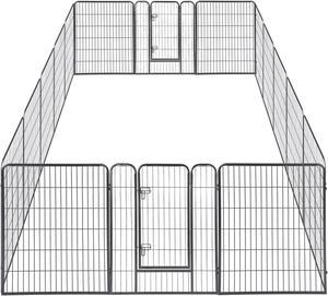 Yescom 16 Pieces 32"x40" Pet Playpen Extra Large Dog Exercise Fence Panel Crate Yard