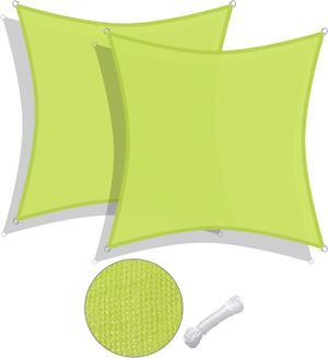 Yescom 2 Pack 10x10 Ft 97% UV Block Square Sun Shade Sail HDPE Canopy Cover Net Outdoor Yescom 2 Pack 10x10 Ft 97% UV Block Square Sun Shade Sail HDPE Canopy Cover Net Outdoor