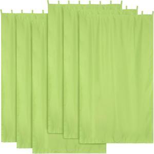 Yescom 54"x108" Outdoor Privacy Curtain Panel Tab Top UV30+ Patio Porch Pergola 6 Piece