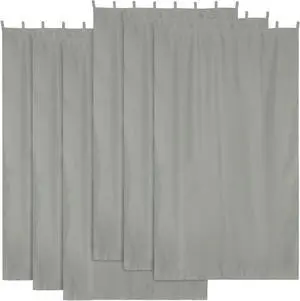 Yescom 54"x108" Outdoor Privacy Curtain Tab Top UV30+ Garden Lawn Pergola Patio 6 Piece