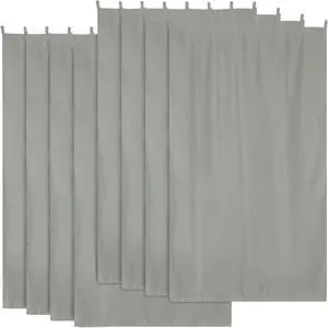Yescom 54"x108" Outdoor Privacy Curtain Tab Top UV30+ Garden Lawn Pergola Patio 8 Piece